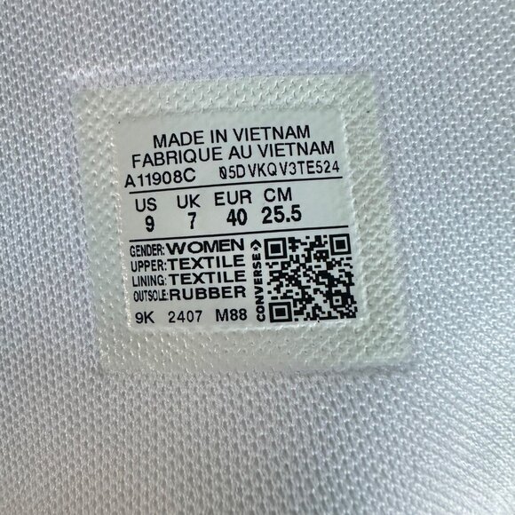 ❤️Converse Chuck Taylor Wedge Platform Sz 9 Womens Shoes Sneakers White A11908C - Picture 8 of 8